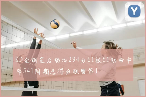 KD全明星后场均294分61板51助命中率541同期总得分联盟第1