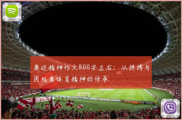 奥运精神作文800字左右:从拼搏与团结看体育精神的传承