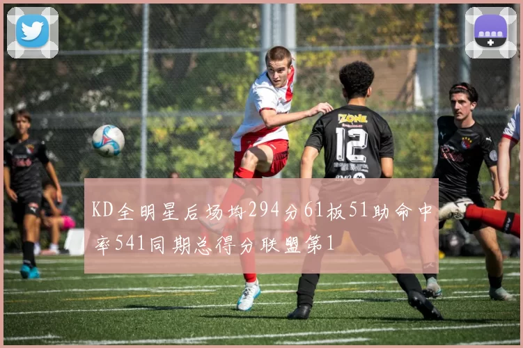 KD全明星后场均294分61板51助命中率541同期总得分联盟第1