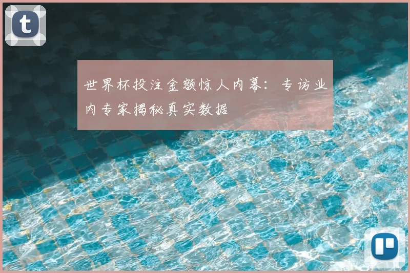 世界杯投注金额惊人内幕:专访业内专家揭秘真实数据