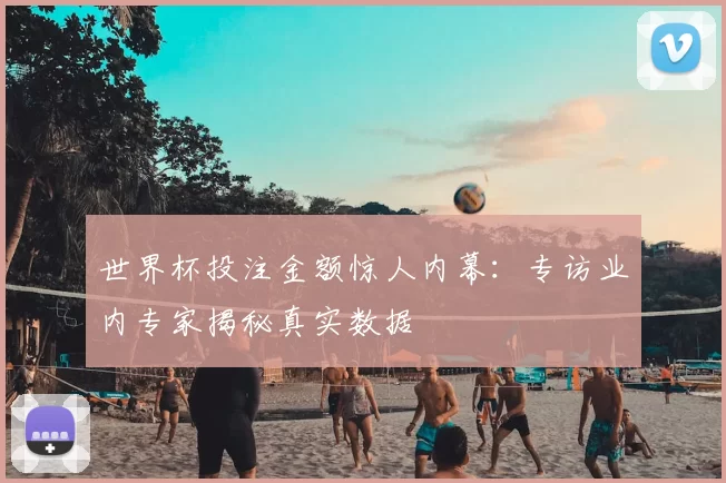 世界杯投注金额惊人内幕:专访业内专家揭秘真实数据
