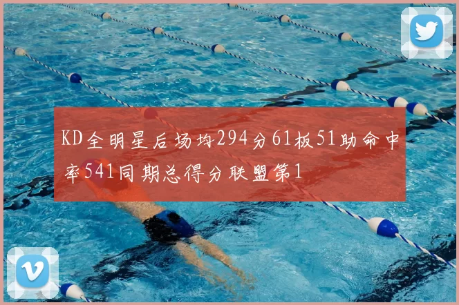 KD全明星后场均294分61板51助命中率541同期总得分联盟第1